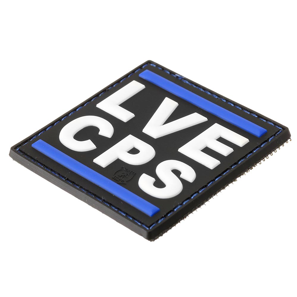 JTG 3D Rubber Patch mit Klettflche Love Cops thin blue Line Bild 1