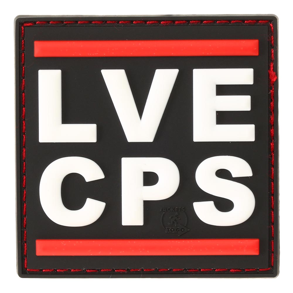 JTG 3D Rubber Patch mit Klettflche Love Cops schwarz/rot