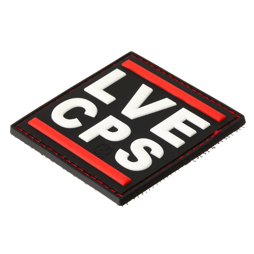 JTG 3D Rubber Patch mit Klettflche Love Cops schwarz/rot Bild 1