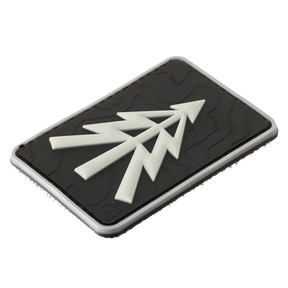 JTG 3D Rubber Patch mit Klettflche Recce Tree schwarz/wei Bild 1