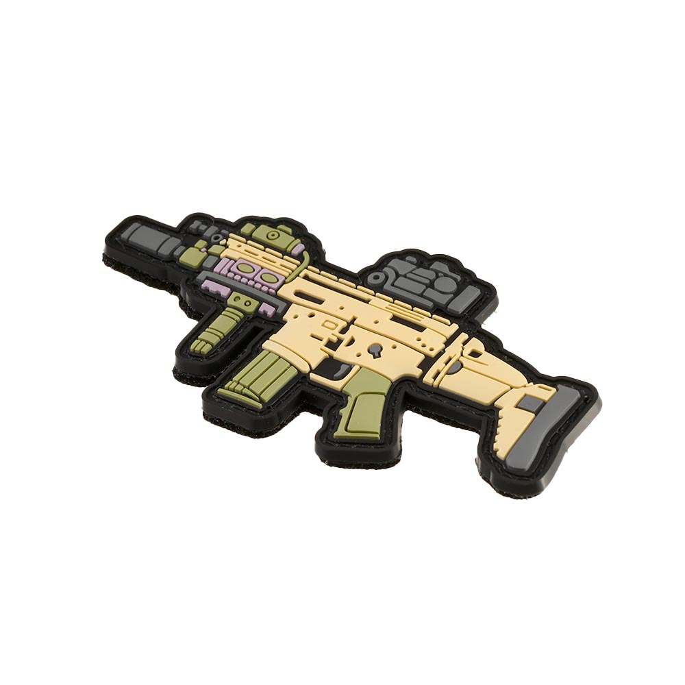 3D Rubber Patch mit Klettflche SCAR-H Sturmgewehr Dark Earth Bild 1