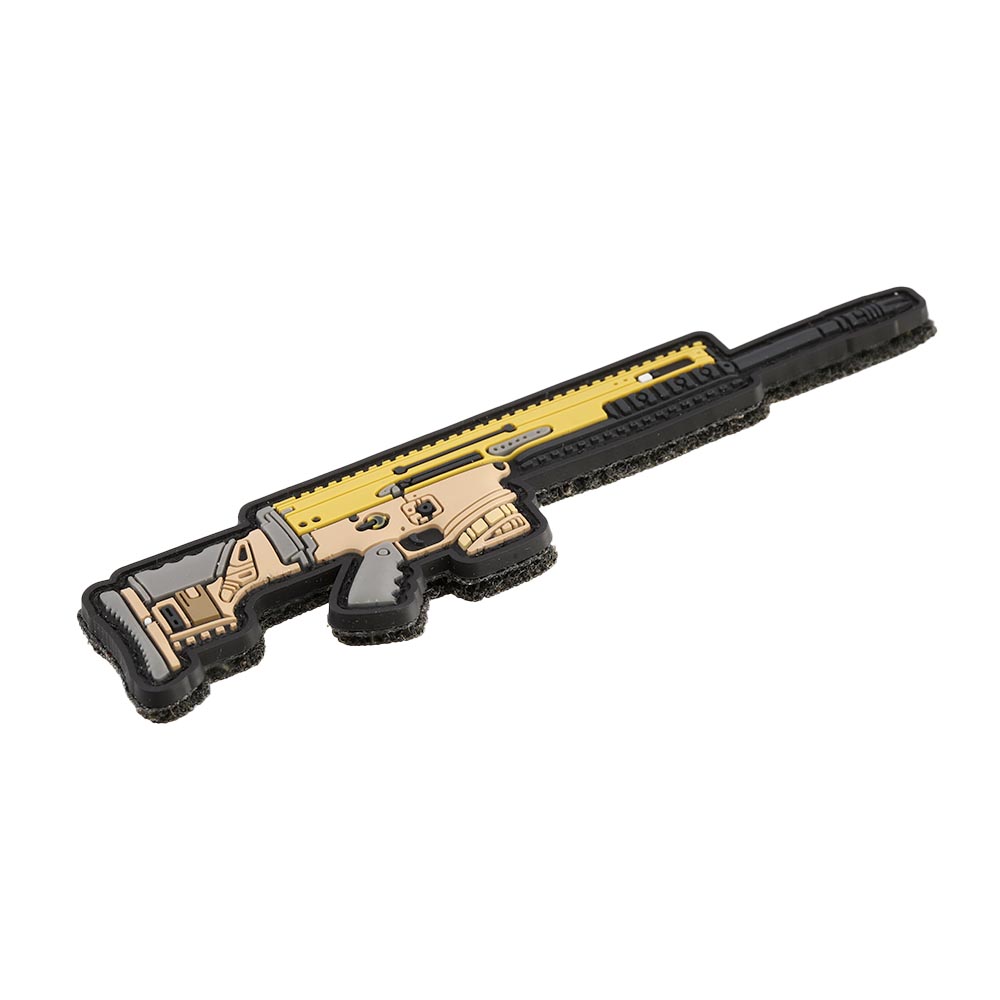 3D Rubber Patch mit Klettflche FN America SCAR-20 Sturmgewehr Dark Earth Bild 1