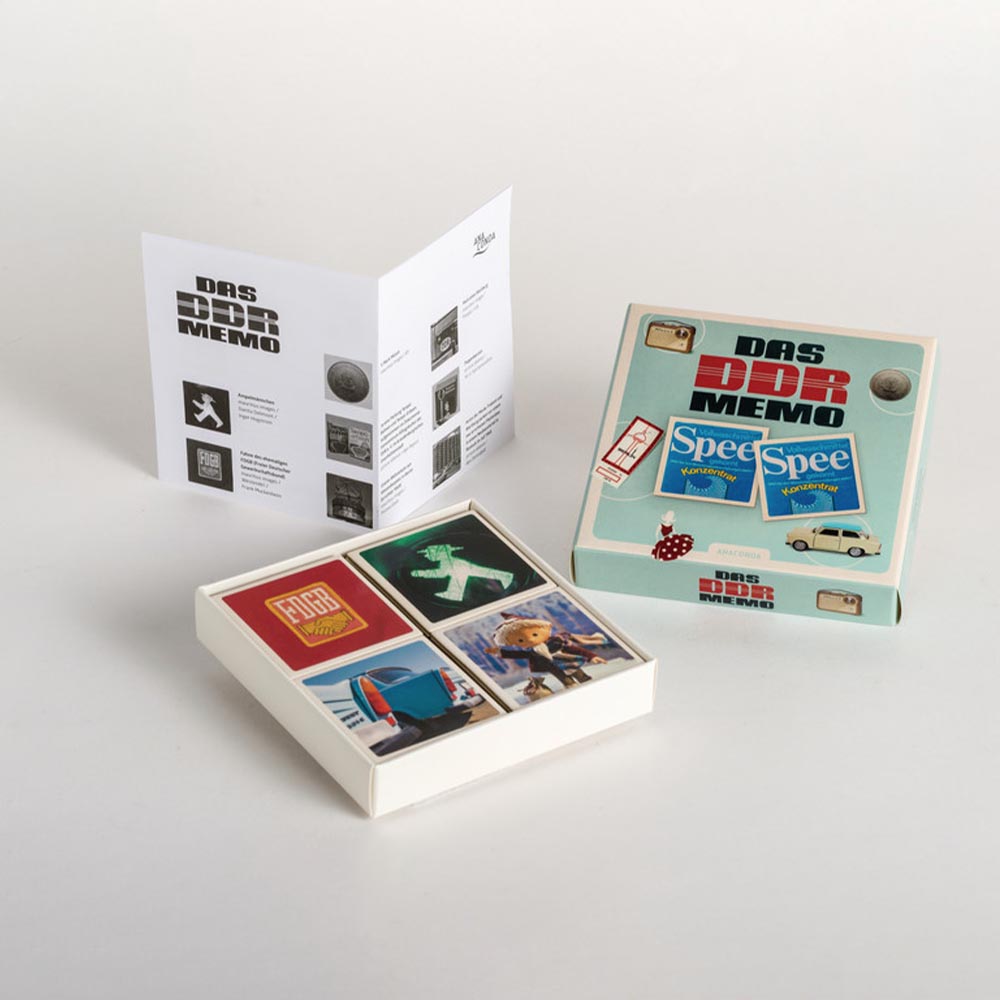 Das DDR Memo - Memory Spiel mit 40 Spielkarten im Spielkarton Bild 1