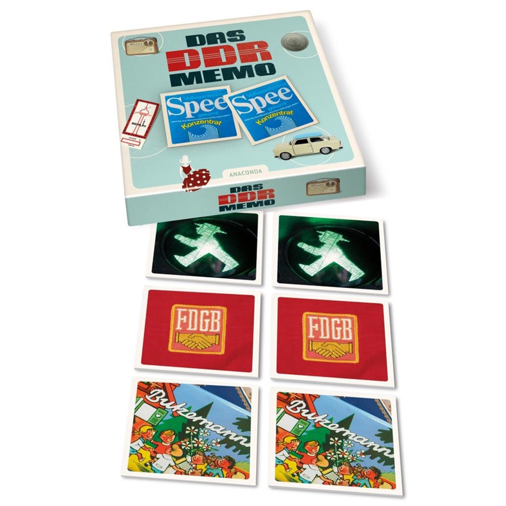 Das DDR Memo - Memory Spiel mit 40 Spielkarten im Spielkarton Bild 1