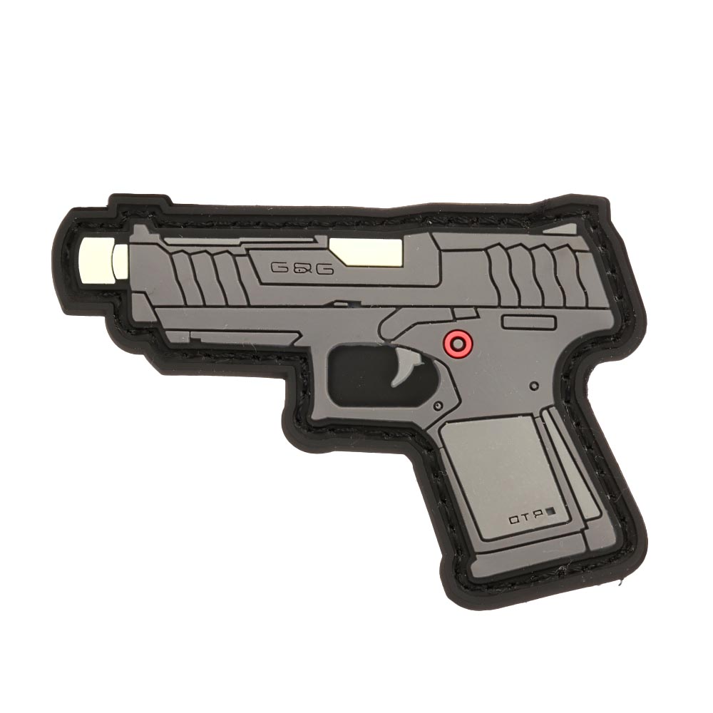 G&G 3D Rubber Patch mit Klettflche GTP9 Airsoft Pistole grau