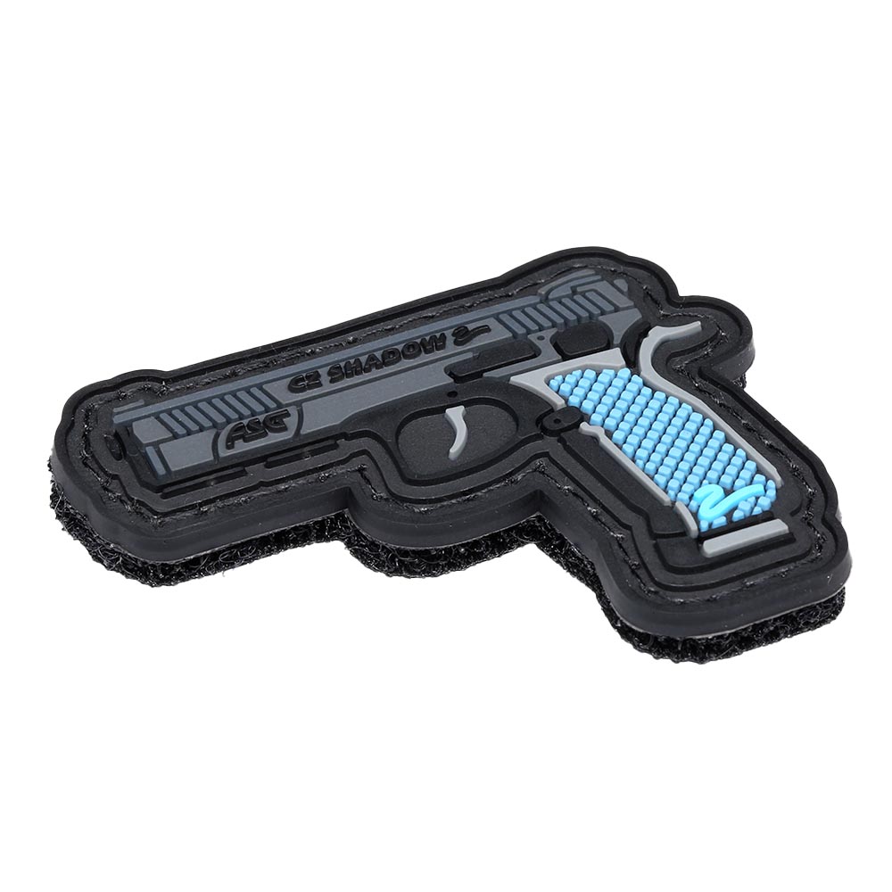 3D Rubber Patch mit Klettflche CZ Shadow 2 Pistole schwarz/blau Bild 1