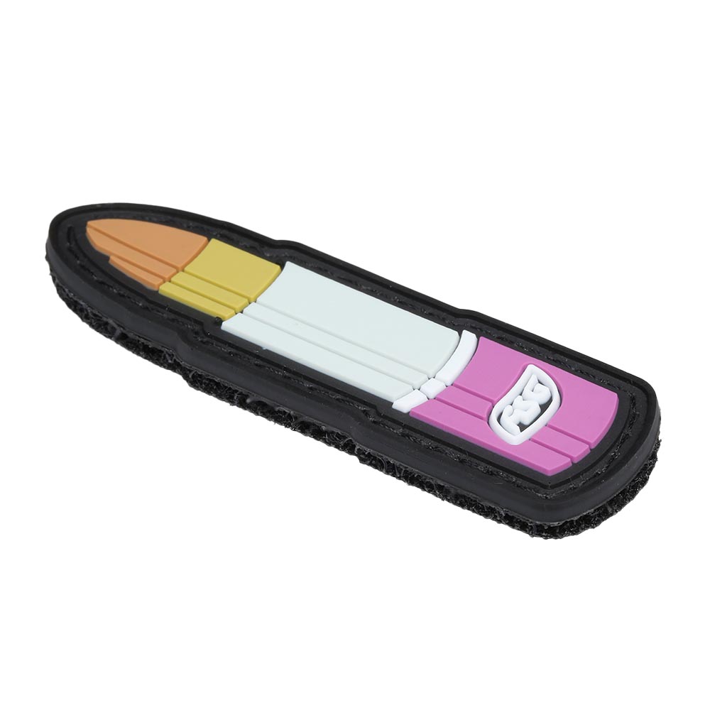 ASG 3D Rubber Patch Bullet Lipstick pink Bild 1