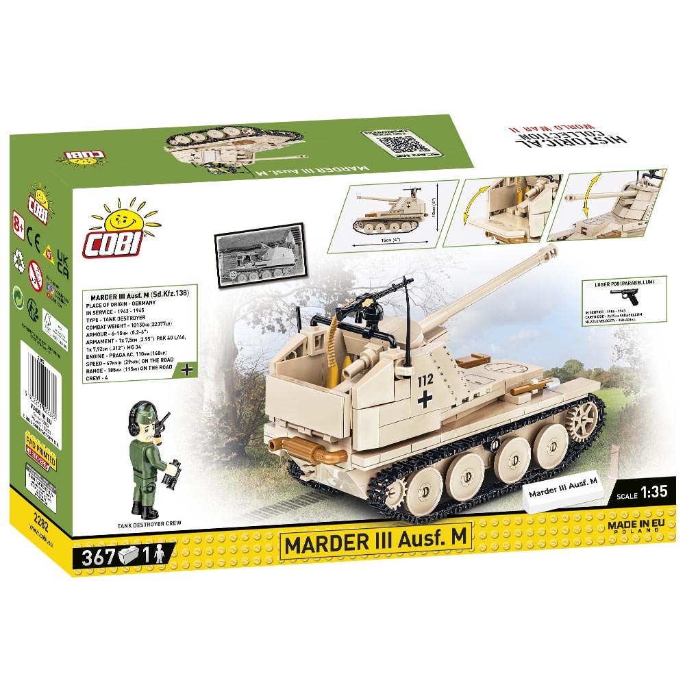 Cobi Historical Collection Bausatz Panzer Marder III Ausf. M 367 Teile 2282 Bild 2