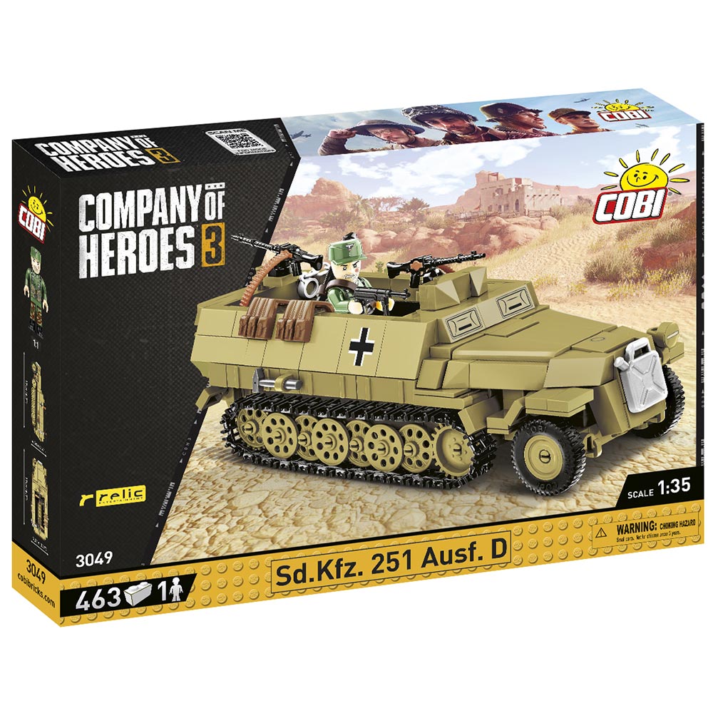 Cobi Company Of Heroes 3 Halbkettenfahrzeug Sd.Kfz. 251 Ausf. D 463 Teile 3049 Bild 1