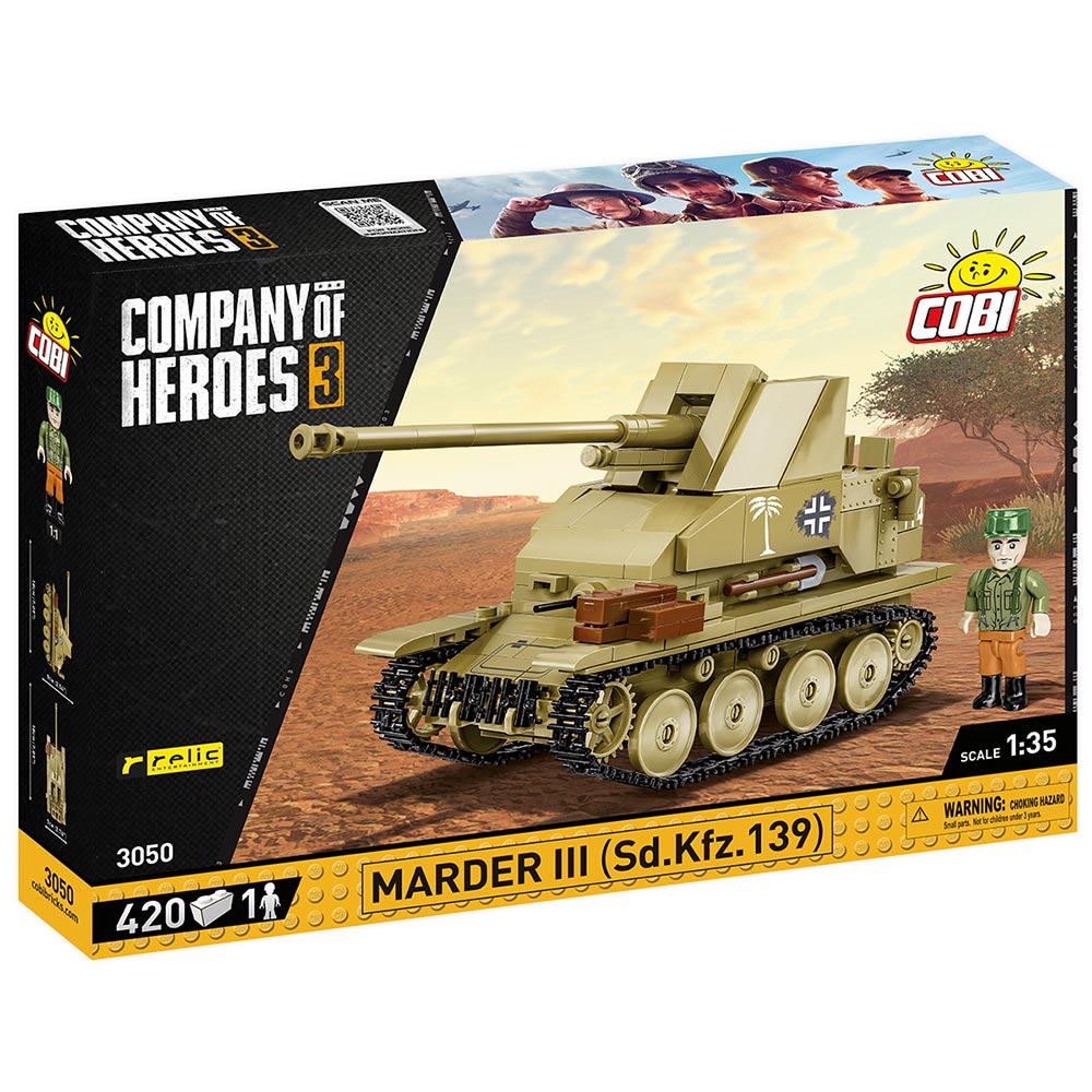 Cobi Company Of Heroes 3 Panzer Marder III Sd.Kfz. 139 DAK-Version 420 Teile 3050 Bild 2