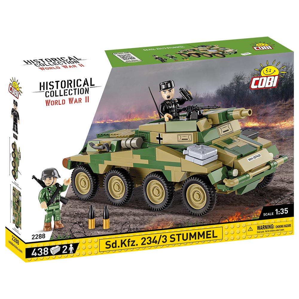 Cobi Historical Collection Bausatz Radpanzer Sd.Kfz. 234/3 Stummel 438 Teile 2288 Bild 2