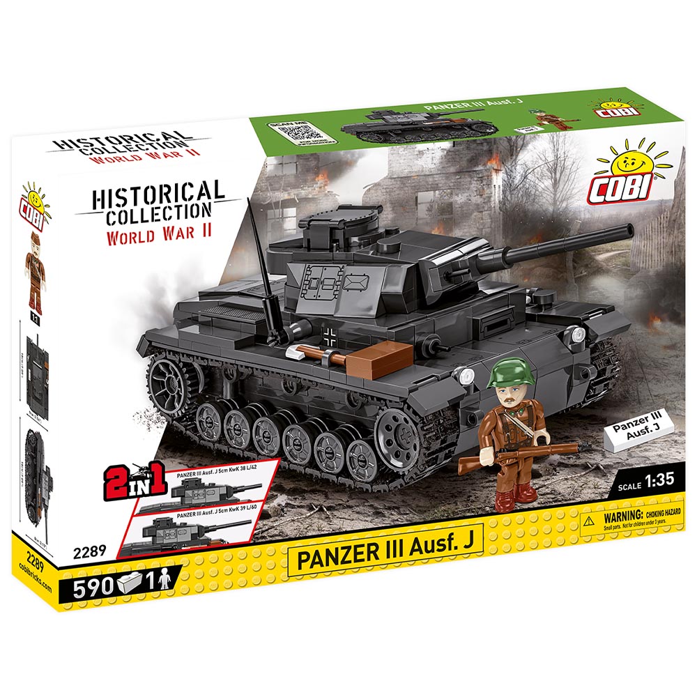 Cobi Historical Collection Bausatz Panzer III Ausf. J 2in1 590 Teile 2289 Bild 2