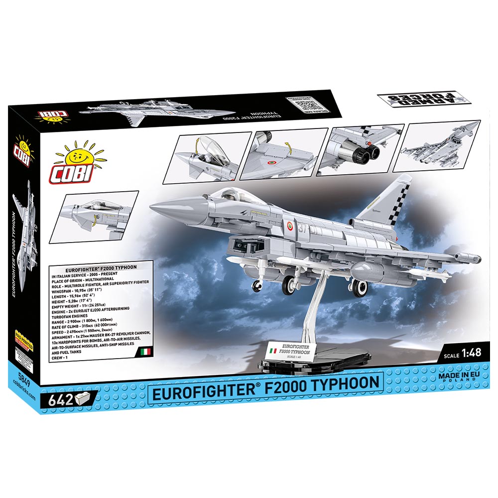 Cobi Armed Forces Bausatz Flugzeug Eurofighter F2000 Typhoon 642 Teile 5849 Bild 3