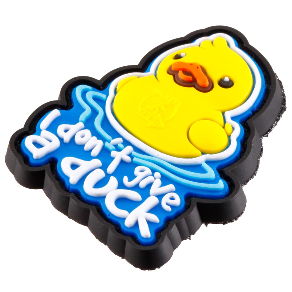 JTG 3D Rubber Patch micro mit Klettflche I don`t give a Duck fullcolor Bild 1