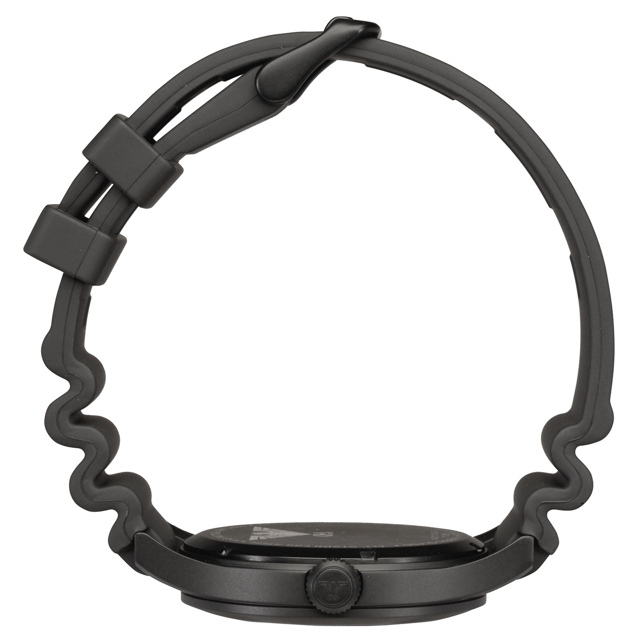 KHS Armbanduhr Platoon Black Steel Solar Taucherband schwarz Bild 2
