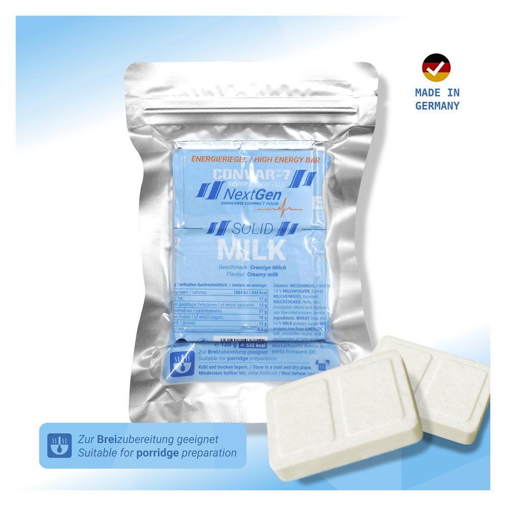 Convar-7 NextGen Energy Bar Riegel Solid Milk 120 g
