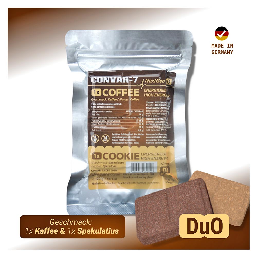 Convar-7 NextGen Energy Bar Riegel Cookie & Coffee Duo 120 g