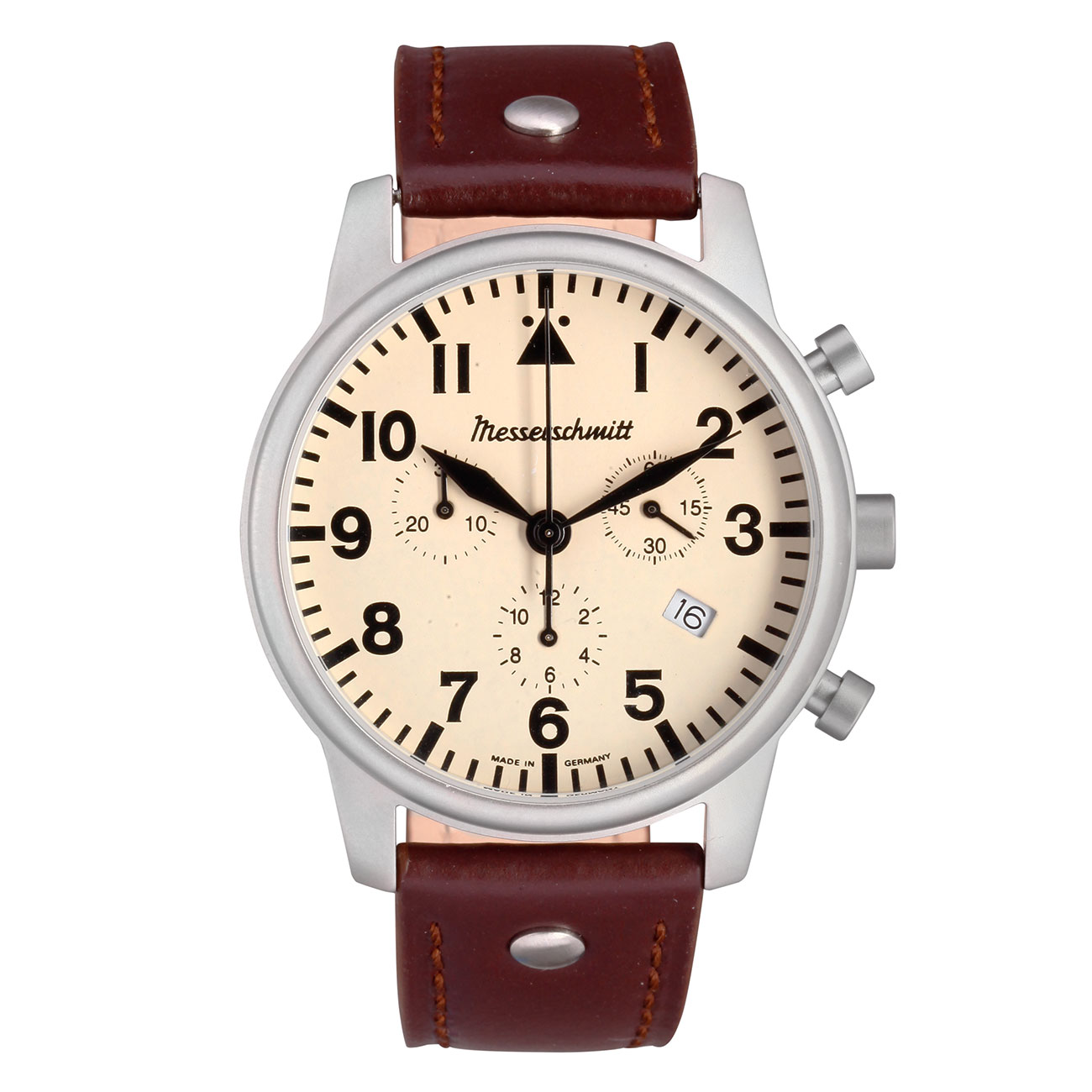 Messerschmitt Fliegerchrono ME-4544-BL mit Lederarmband