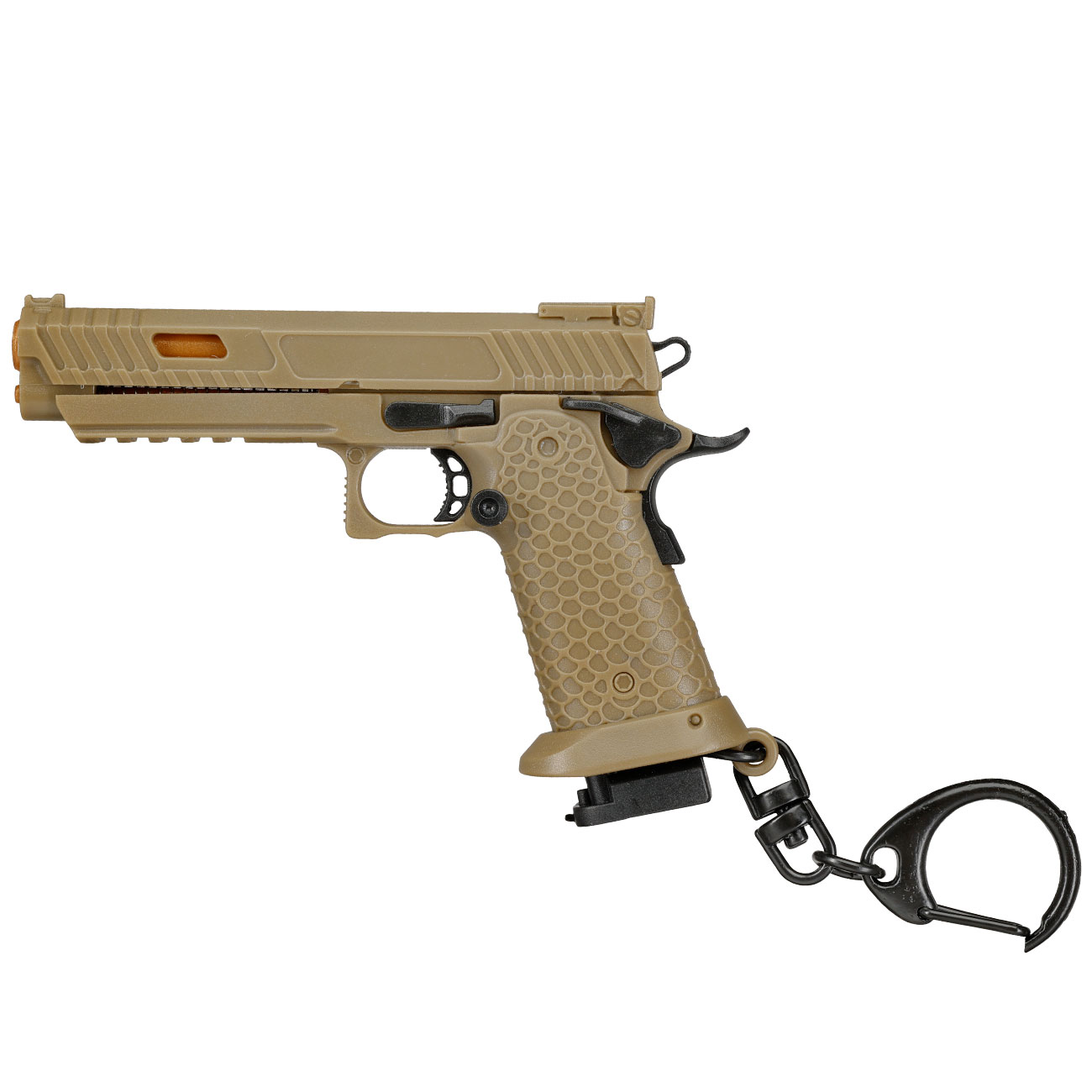 WoSport Schlsselanhnger Combat Master 2011 Pistole 1:4 Miniaturmodell tan Bild 1