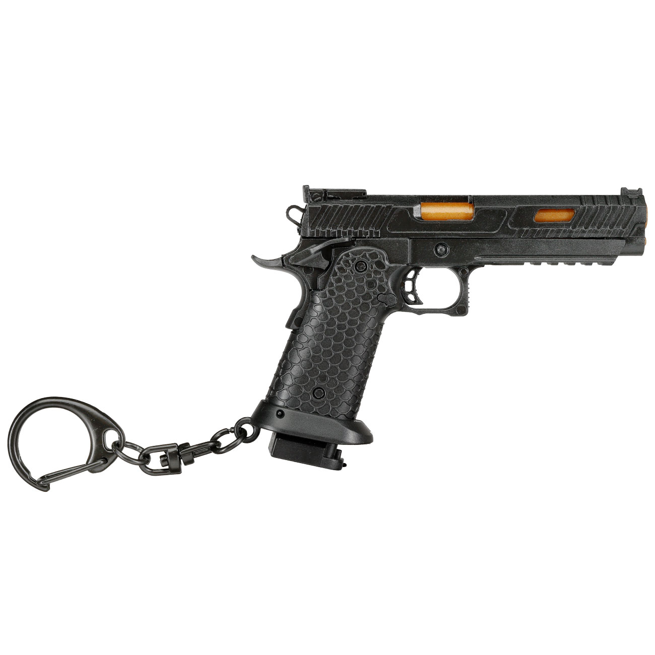 WoSport Schlsselanhnger Combat Master 2011 Pistole 1:4 Miniaturmodell schwarz Bild 3