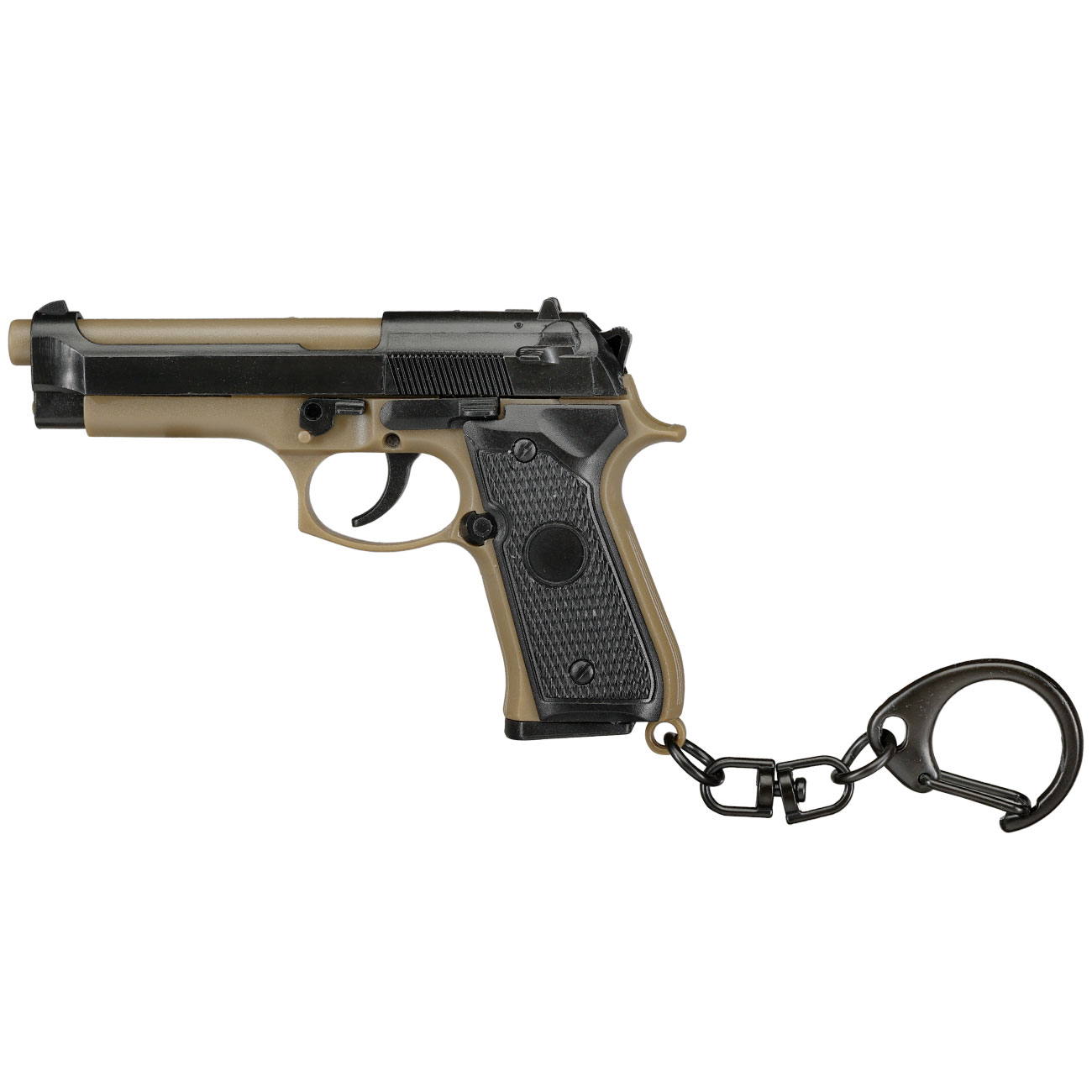 WoSport Schlsselanhnger M92 Pistole 1:4 Miniaturmodell tan/schwarz Bild 1