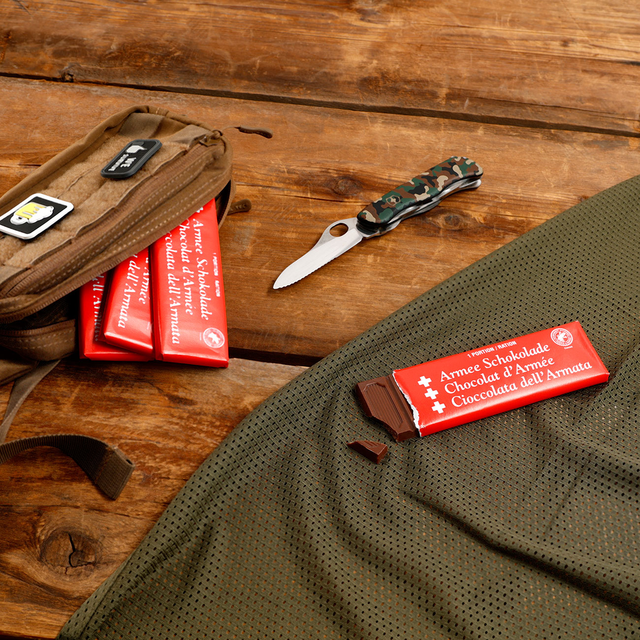 Schweizer Armee Schokolade 50g Tafel Bild 1