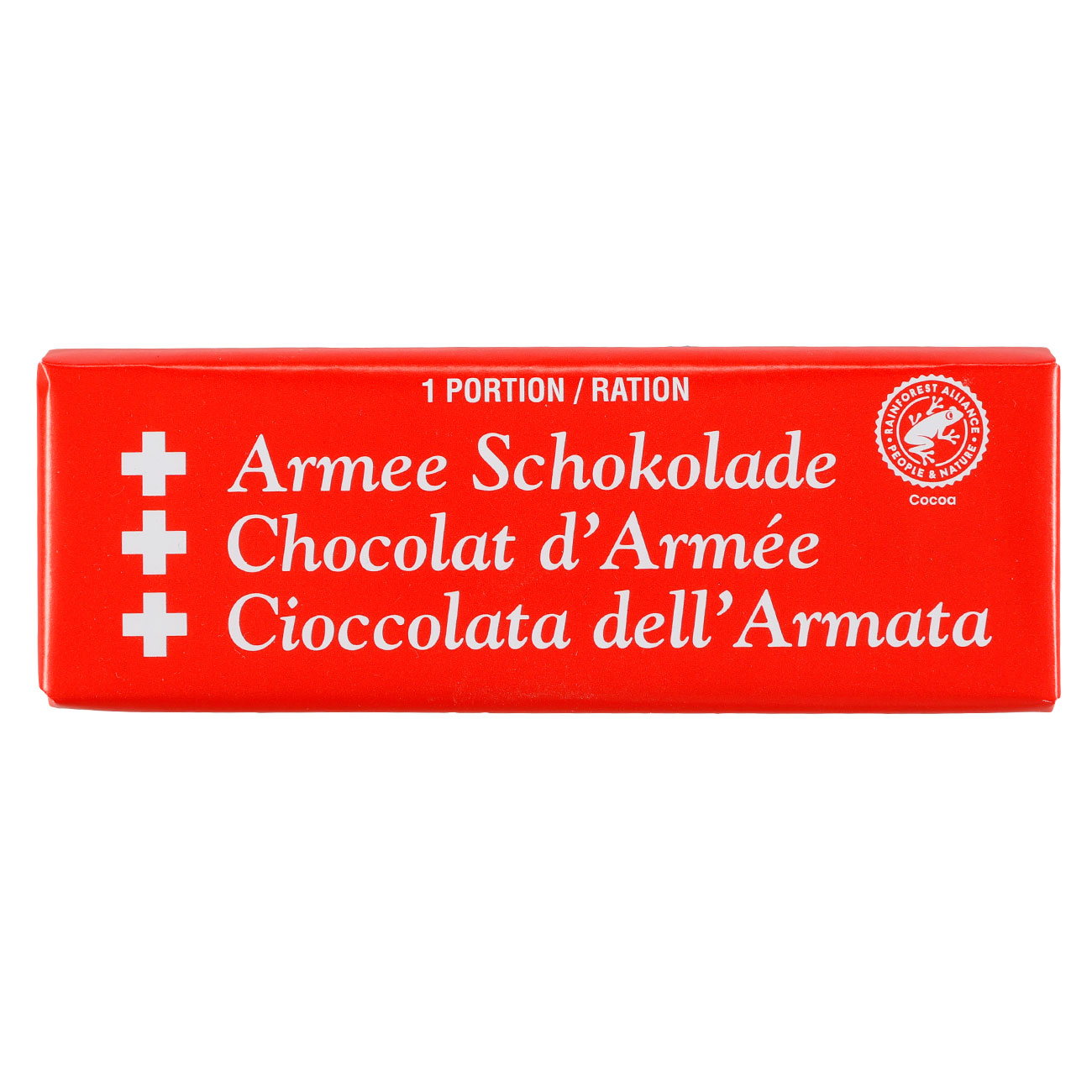 Schweizer Armee Schokolade 50g Tafel Bild 2