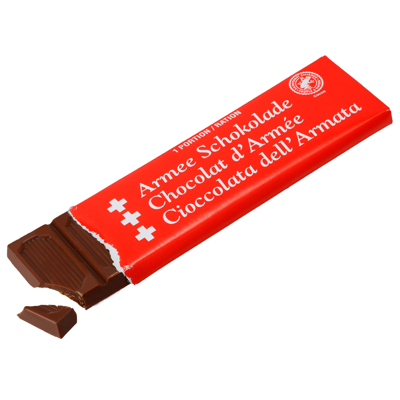 Schweizer Armee Schokolade 50g Tafel Bild 4
