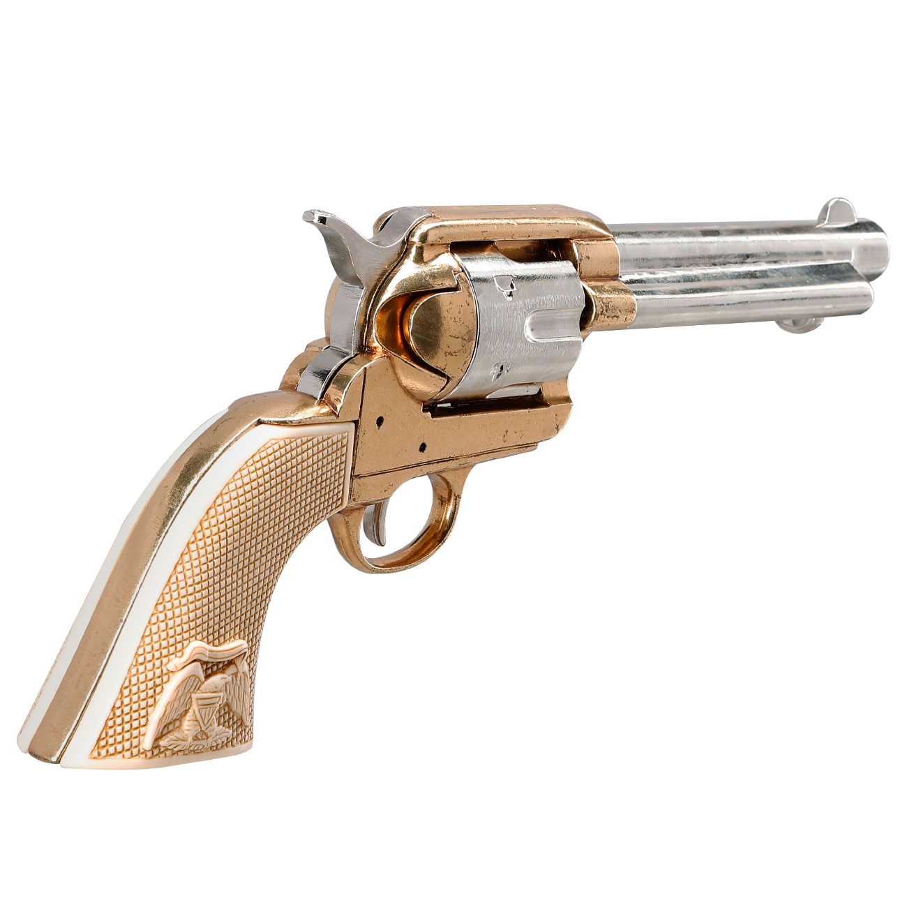 45er Colt Peacemaker USA 1873 messingfarben Deko Bild 4