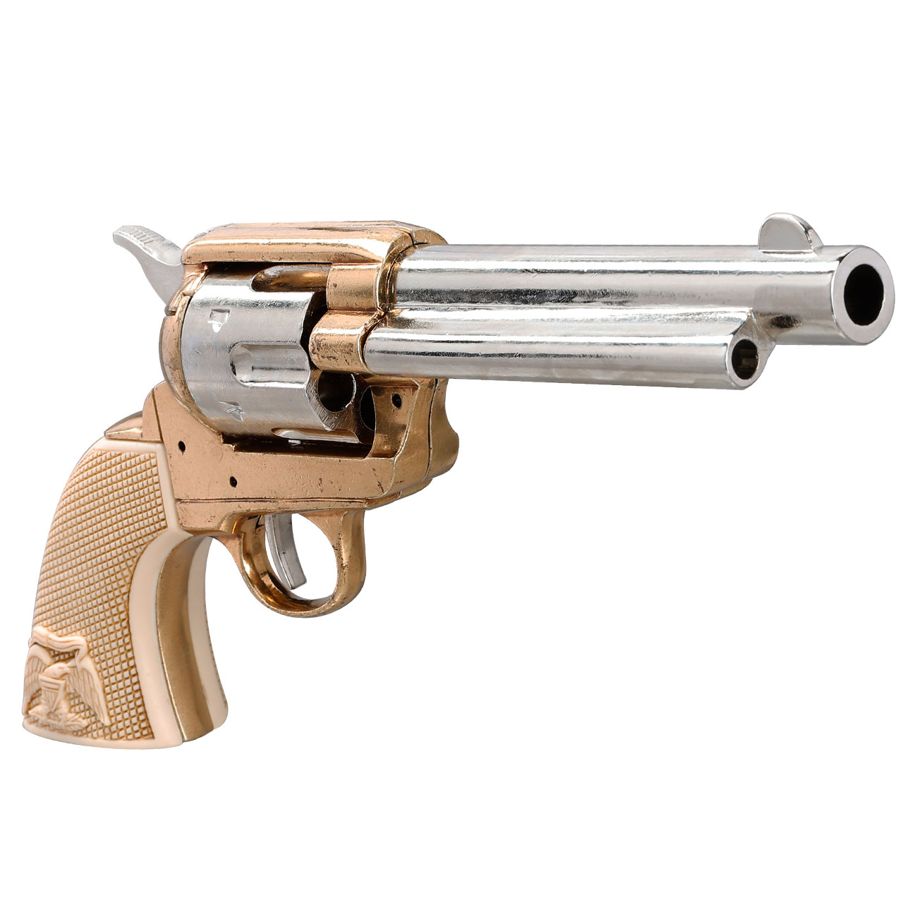 45er Colt Peacemaker USA 1873 messingfarben Deko Bild 5