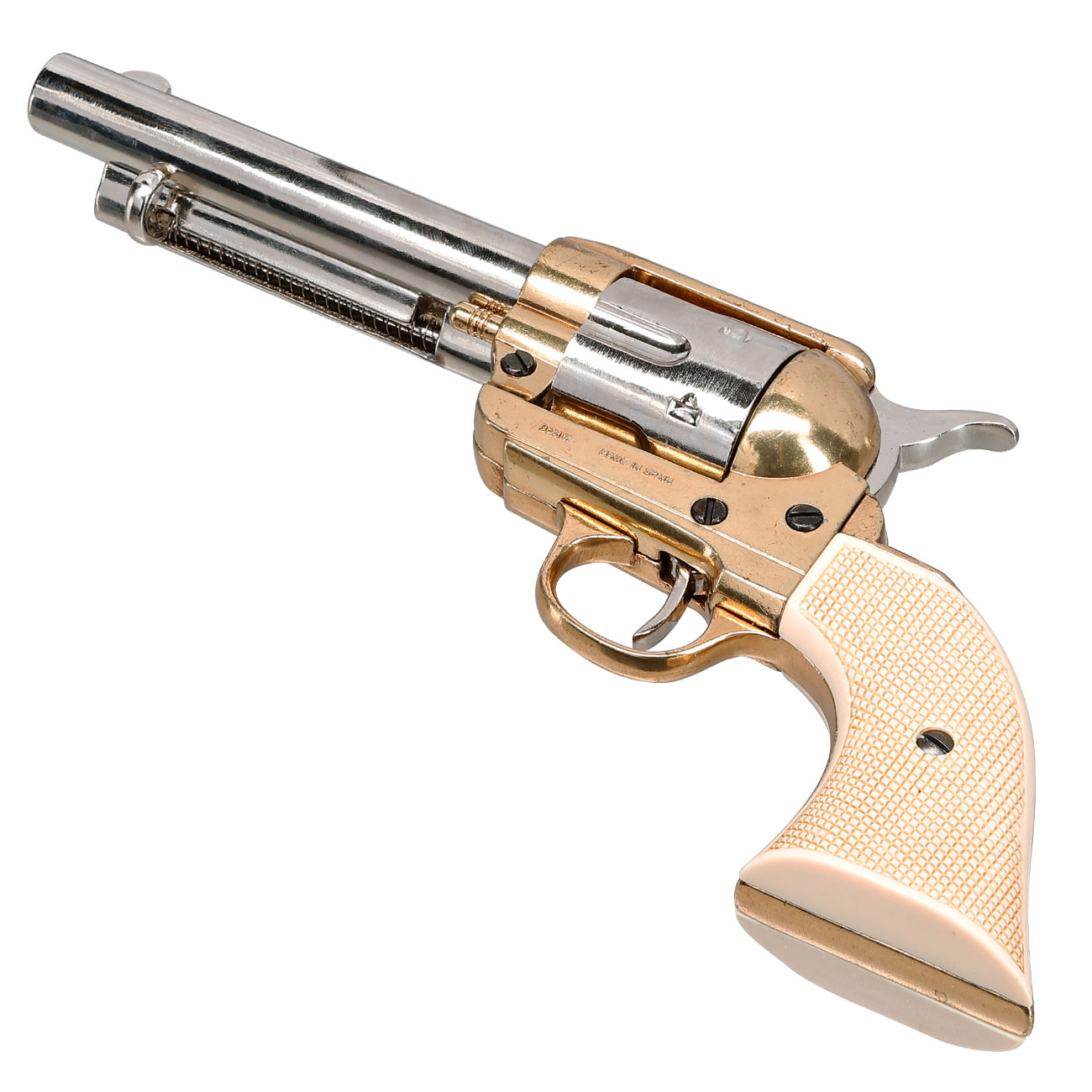 45er Colt Peacemaker USA 1873 messingfarben Deko Bild 6