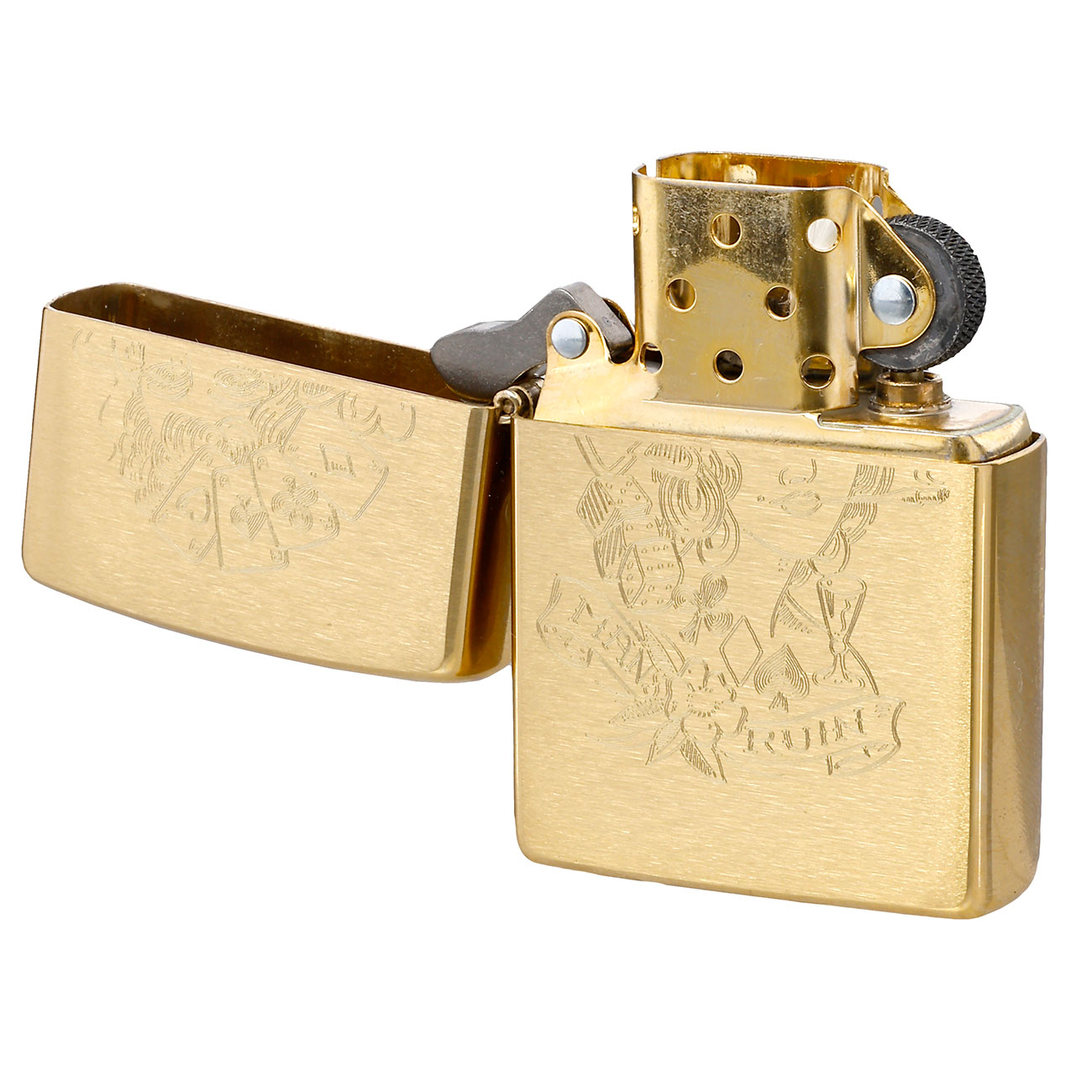 Homeys Geschenkset Mans Ruin inkl. Taschenmesser, Flachmann, Zippo-Feuerzeug & Spielkarten Bild 8