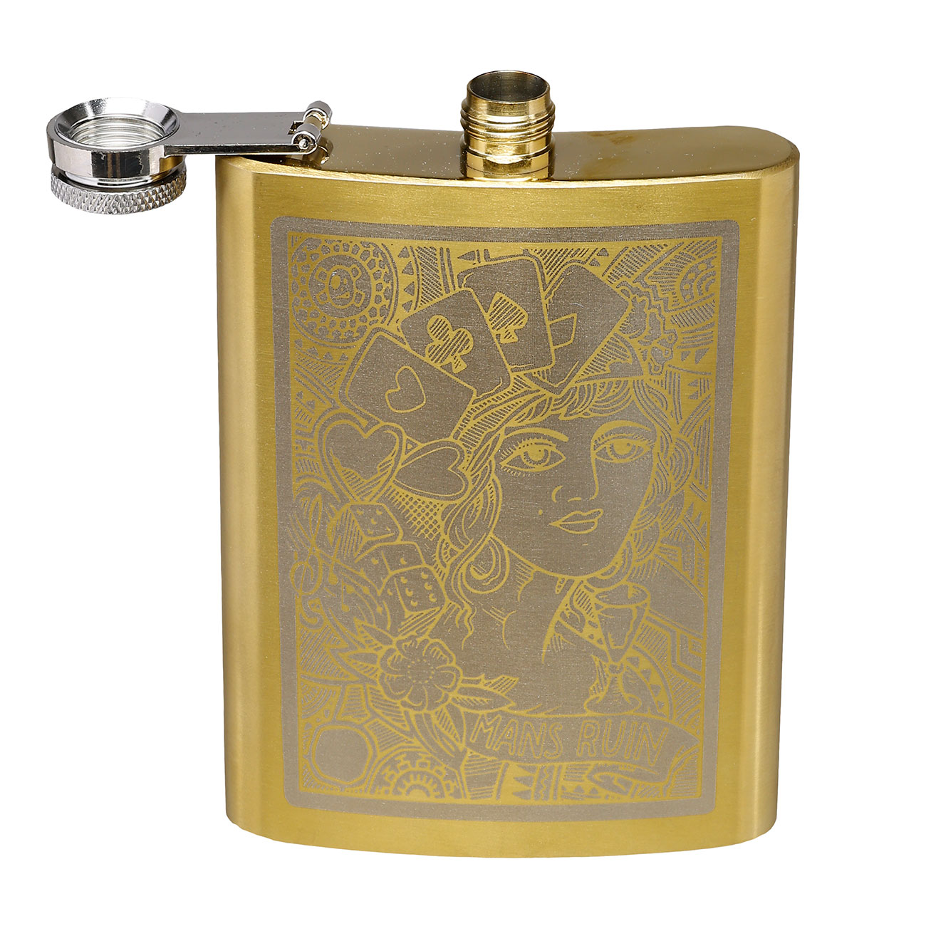 Homeys Geschenkset Mans Ruin inkl. Taschenmesser, Flachmann, Zippo-Feuerzeug & Spielkarten Bild 9