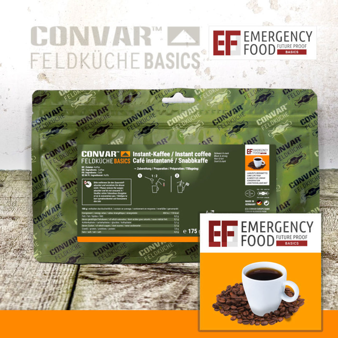 Convar Feldkche Instant-Kaffee 175 g Beutel