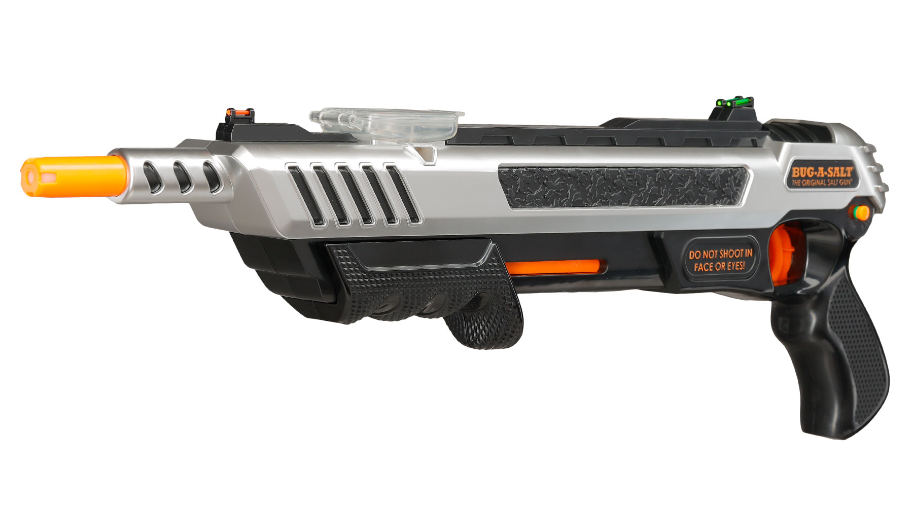 Bug-A-Salt Salzgewehr Actionblaster Fliegenvernichter Advanced Combat Fibre Optic 3.0 silber Bild 1