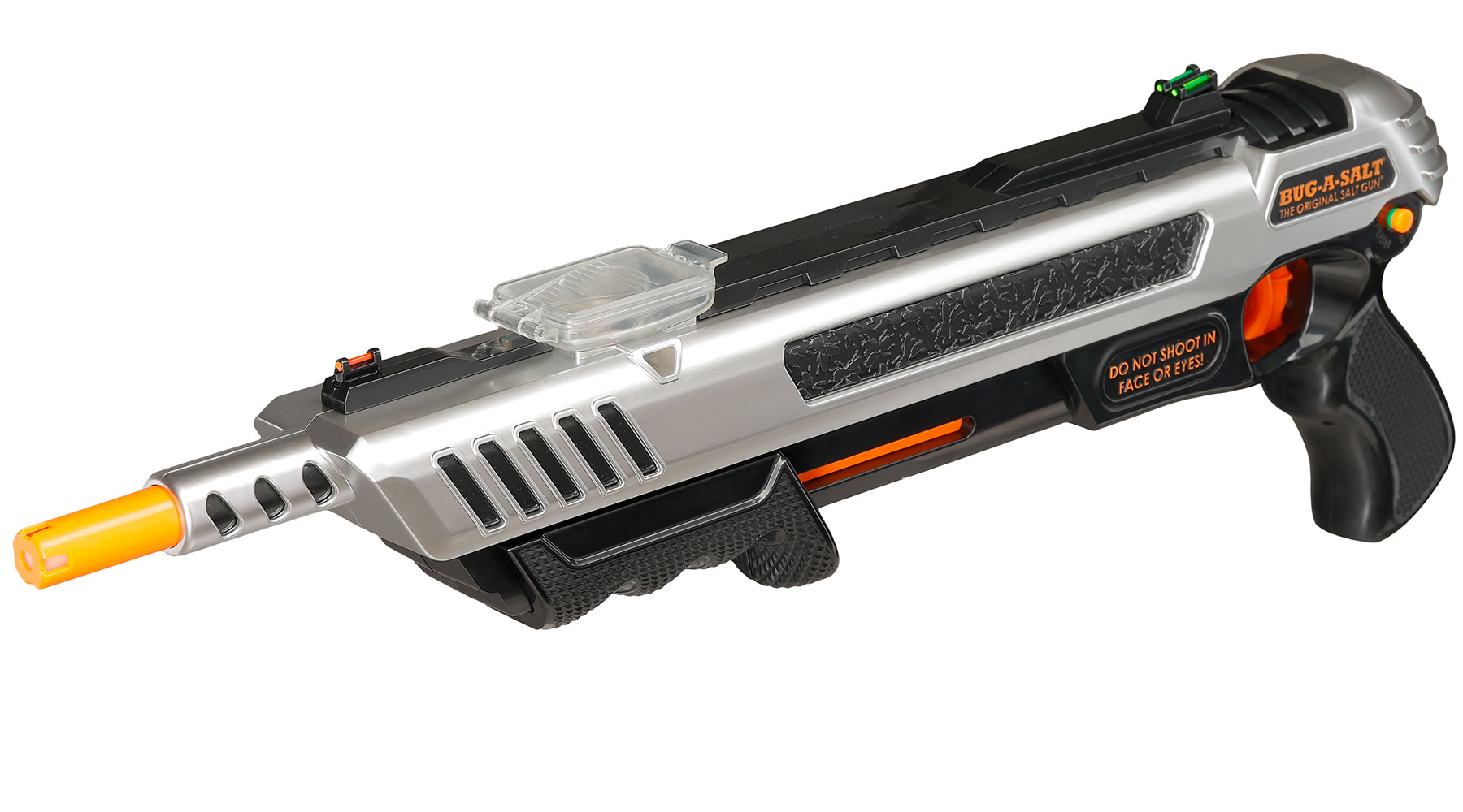 Bug-A-Salt Salzgewehr Actionblaster Fliegenvernichter Advanced Combat Fibre Optic 3.0 silber Bild 5