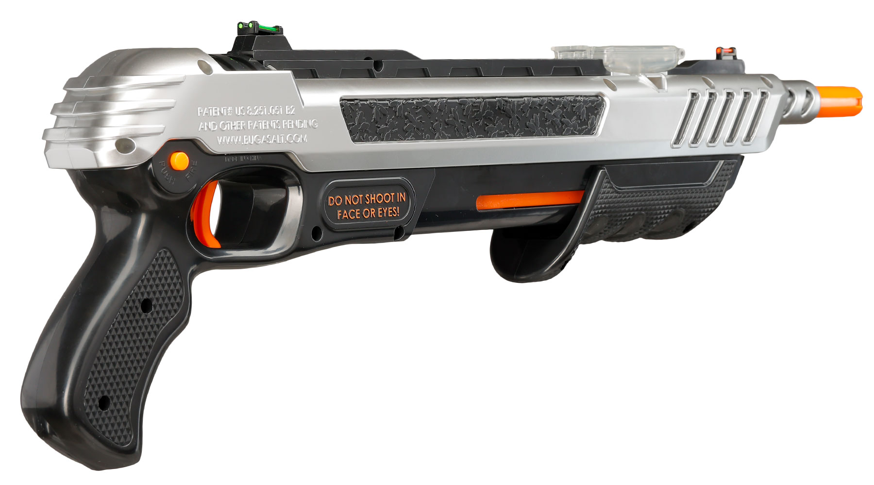 Bug-A-Salt Salzgewehr Actionblaster Fliegenvernichter Advanced Combat Fibre Optic 3.0 silber Bild 7
