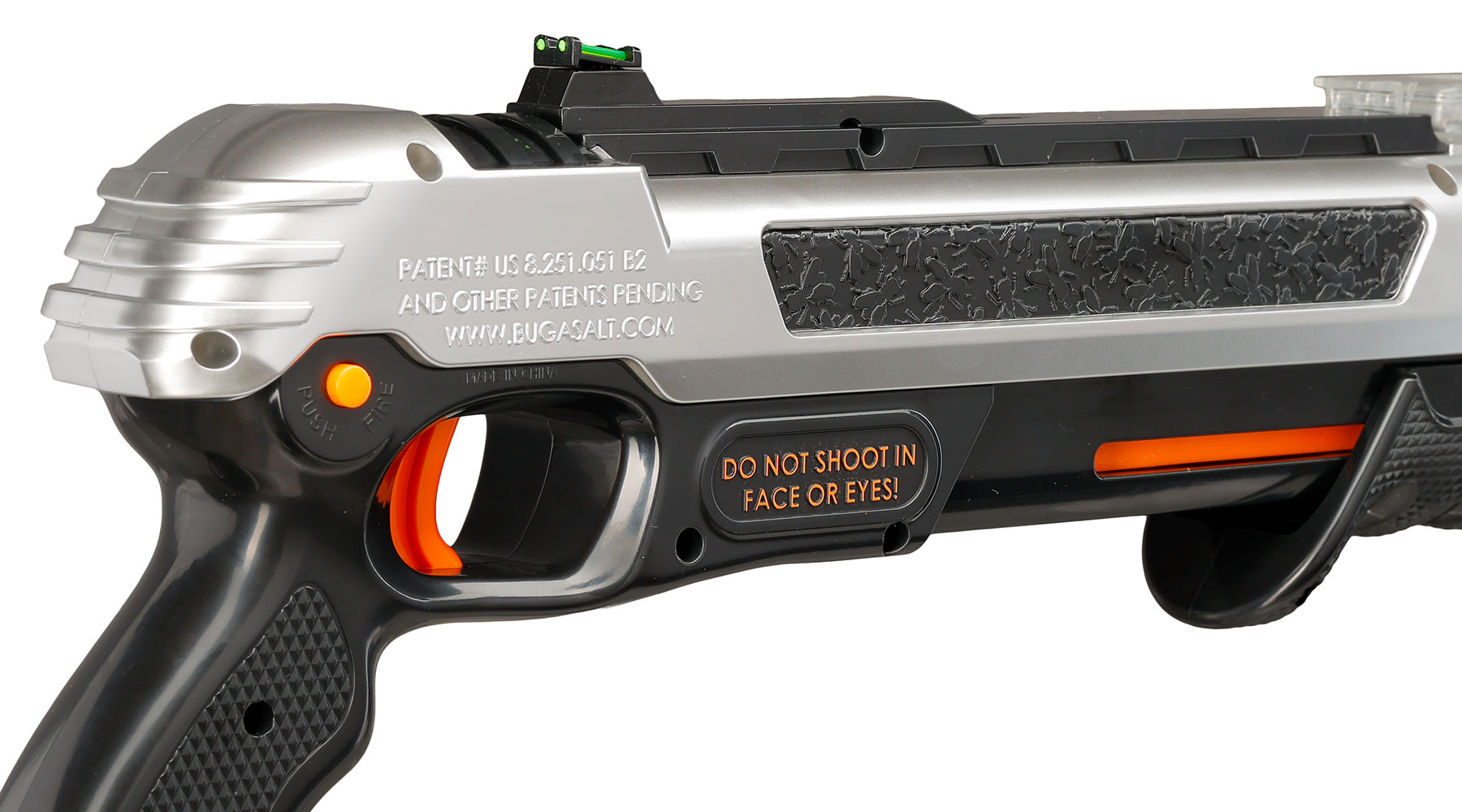 Bug-A-Salt Salzgewehr Actionblaster Fliegenvernichter Advanced Combat Fibre Optic 3.0 silber Bild 8
