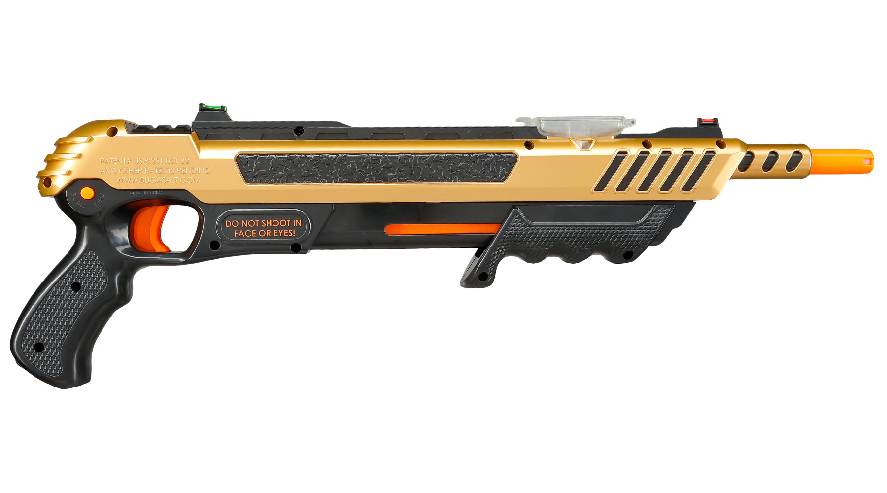 Bug-A-Salt Salzgewehr Actionblaster Fliegenvernichter Gold Digger 3.0 gold Bild 6