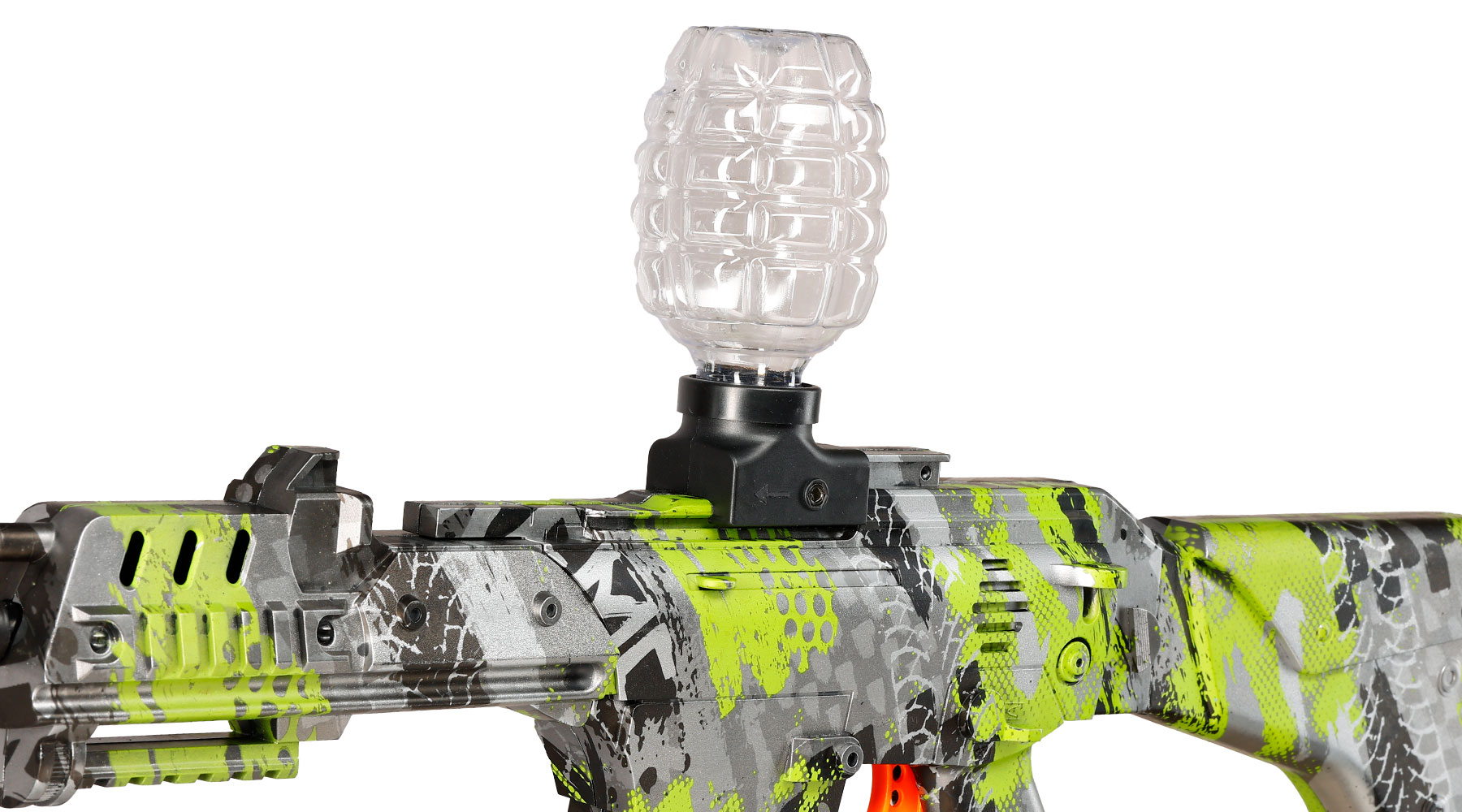 Hydrogel Actionblaster Extreme elektrisch inkl. Akku, Schalldämpfer, Gelkugeln & Schutzbrille camo Bild 2