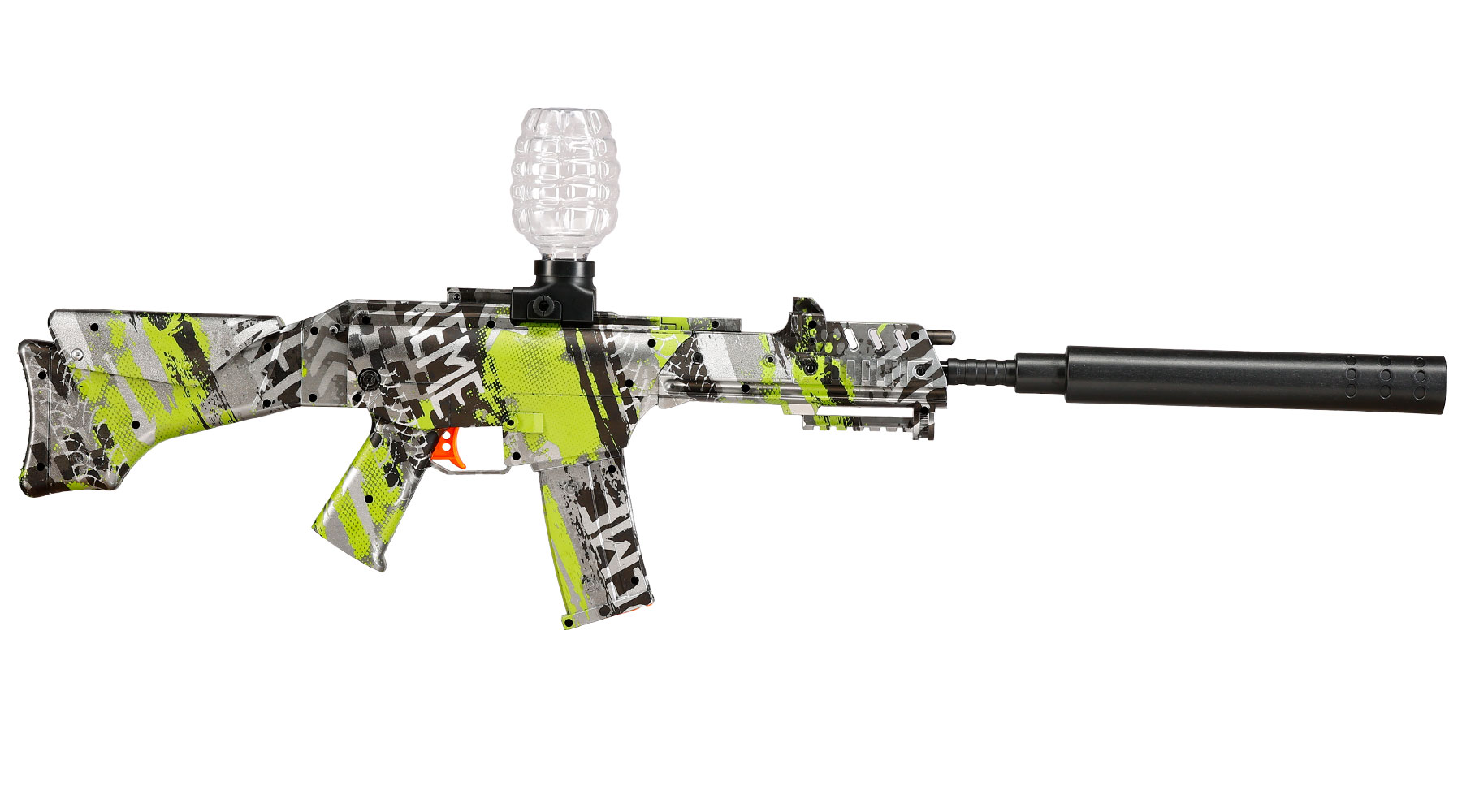 Hydrogel Actionblaster Extreme elektrisch inkl. Akku, Schalldämpfer, Gelkugeln & Schutzbrille camo Bild 4