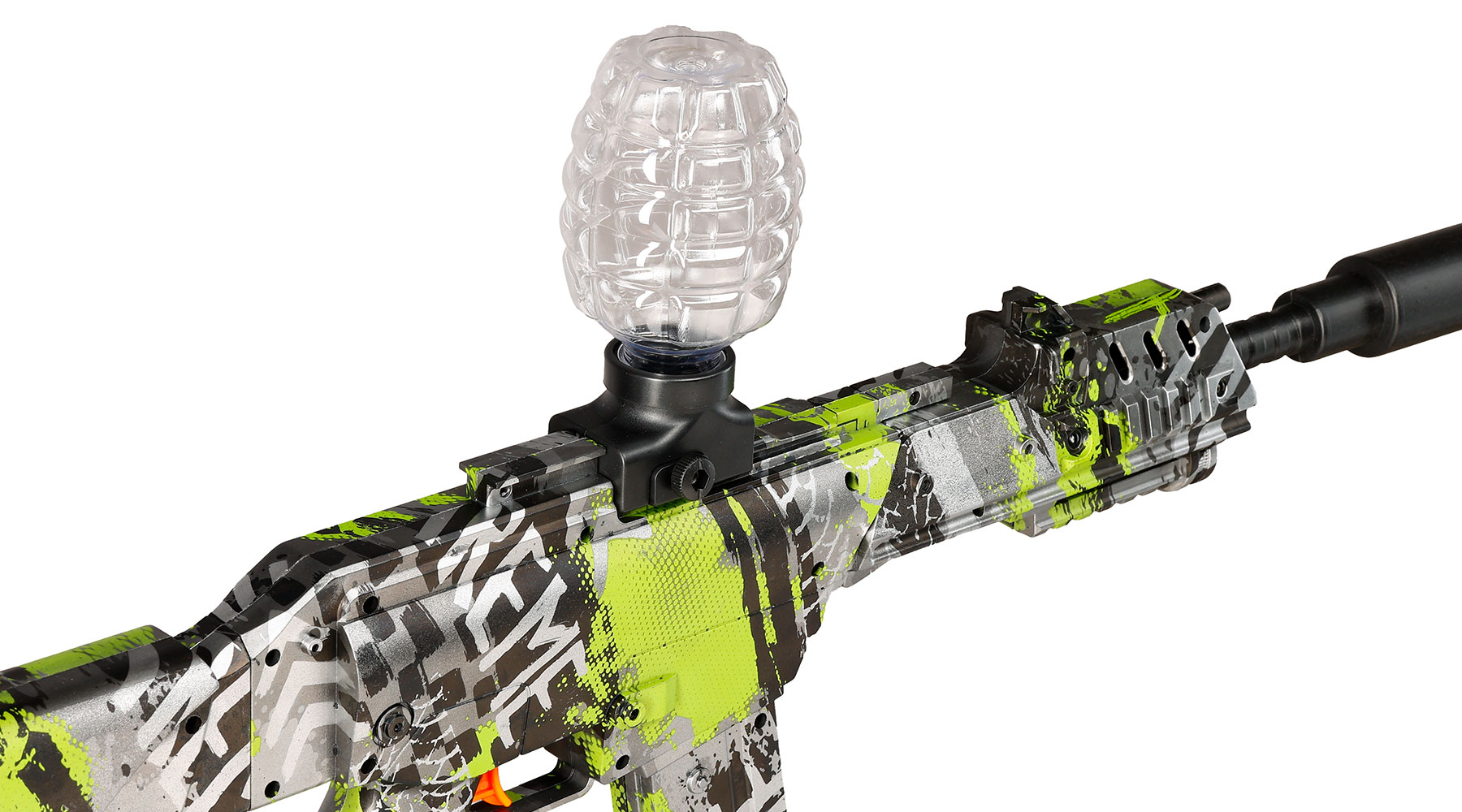 Hydrogel Actionblaster Extreme elektrisch inkl. Akku, Schalldämpfer, Gelkugeln & Schutzbrille camo Bild 6