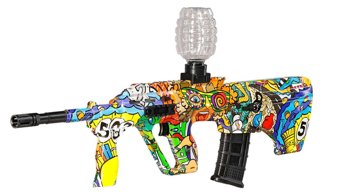 Asgard Actionblaster SW20B elektrisch fr Schaumstoff-Pfeile, Gel- und Airsoftmunition inkl. Akku, Munition & Schutzbrille Bild 1