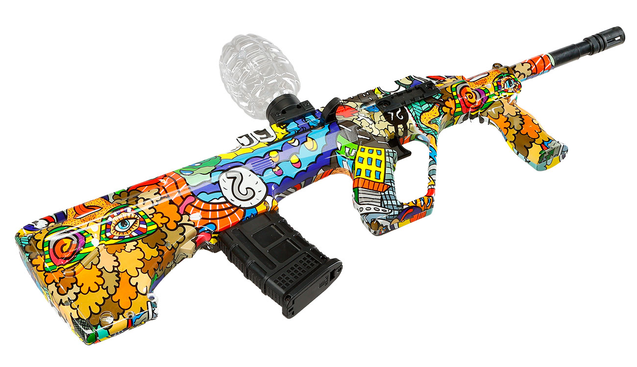 Asgard Actionblaster SW20B elektrisch fr Schaumstoff-Pfeile, Gel- und Airsoftmunition inkl. Akku, Munition & Schutzbrille Bild 10
