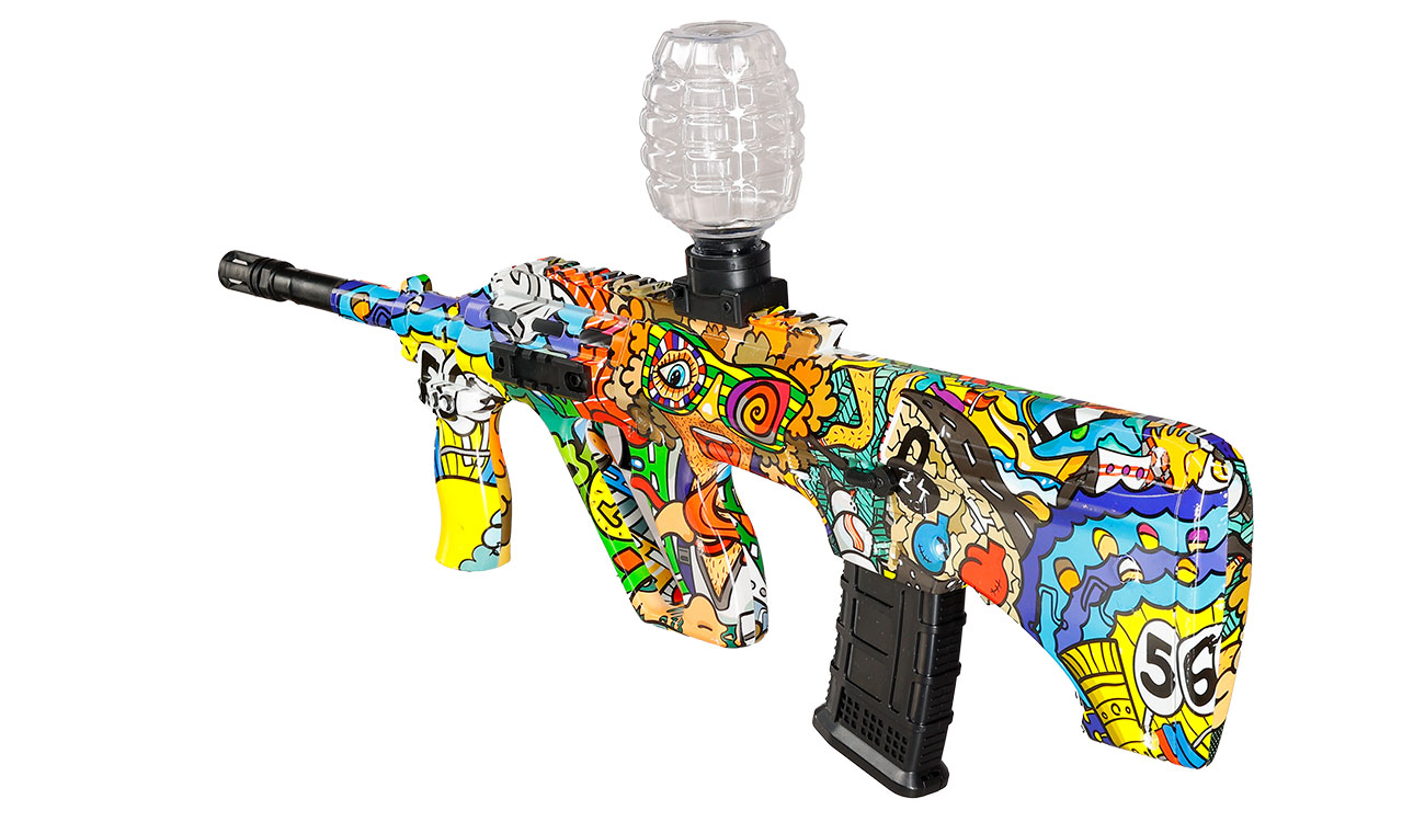 Asgard Actionblaster SW20B elektrisch fr Schaumstoff-Pfeile, Gel- und Airsoftmunition inkl. Akku, Munition & Schutzbrille Bild 3