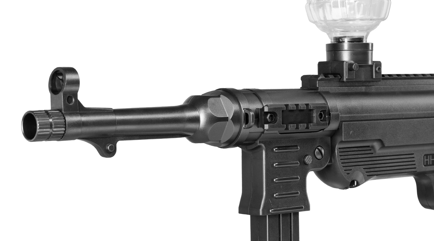 Asgard Actionblaster MP40 elektrisch fr Schaumstoff-Pfeile, Gel- und Airsoftmunition inkl. Akku, Munition, Schutzbrille & T Bild 8
