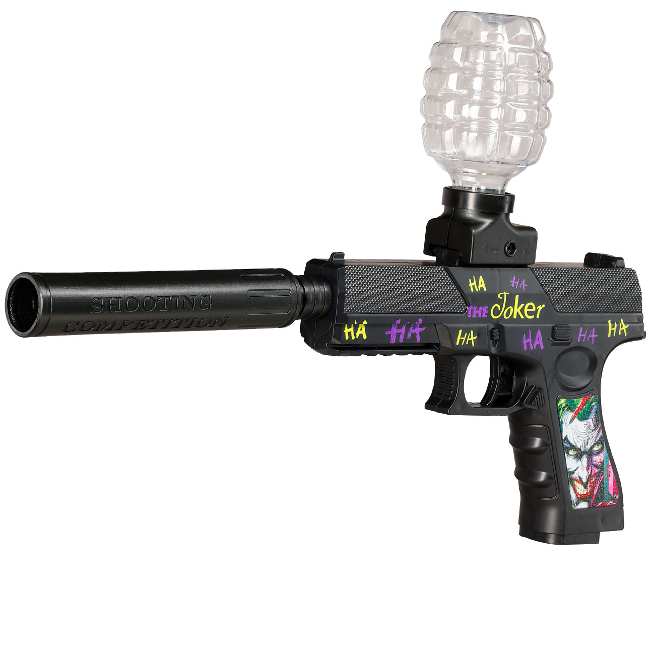 Gelpistole Actionblaster Joker elektrisch inkl. Akku, Schalldmpfer & Gelkugeln schwarz Bild 1