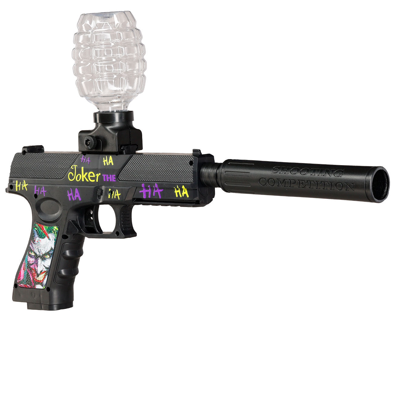 Gelpistole Actionblaster Joker elektrisch inkl. Akku, Schalldmpfer & Gelkugeln schwarz Bild 4