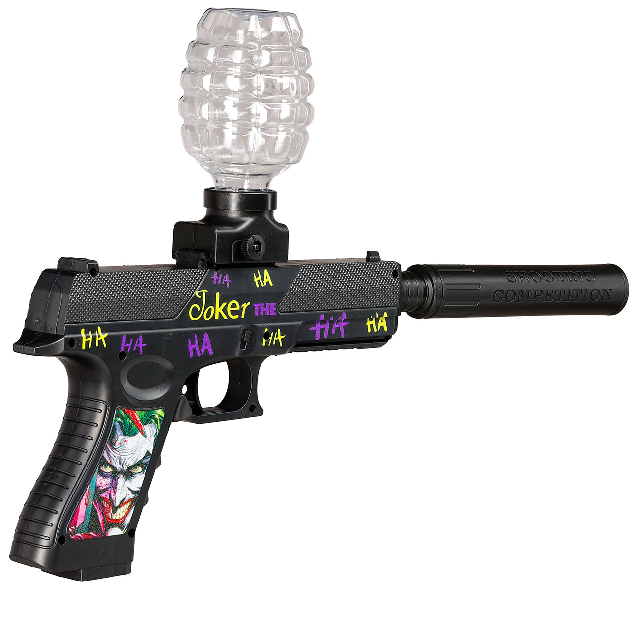 Gelpistole Actionblaster Joker elektrisch inkl. Akku, Schalldmpfer & Gelkugeln schwarz Bild 5