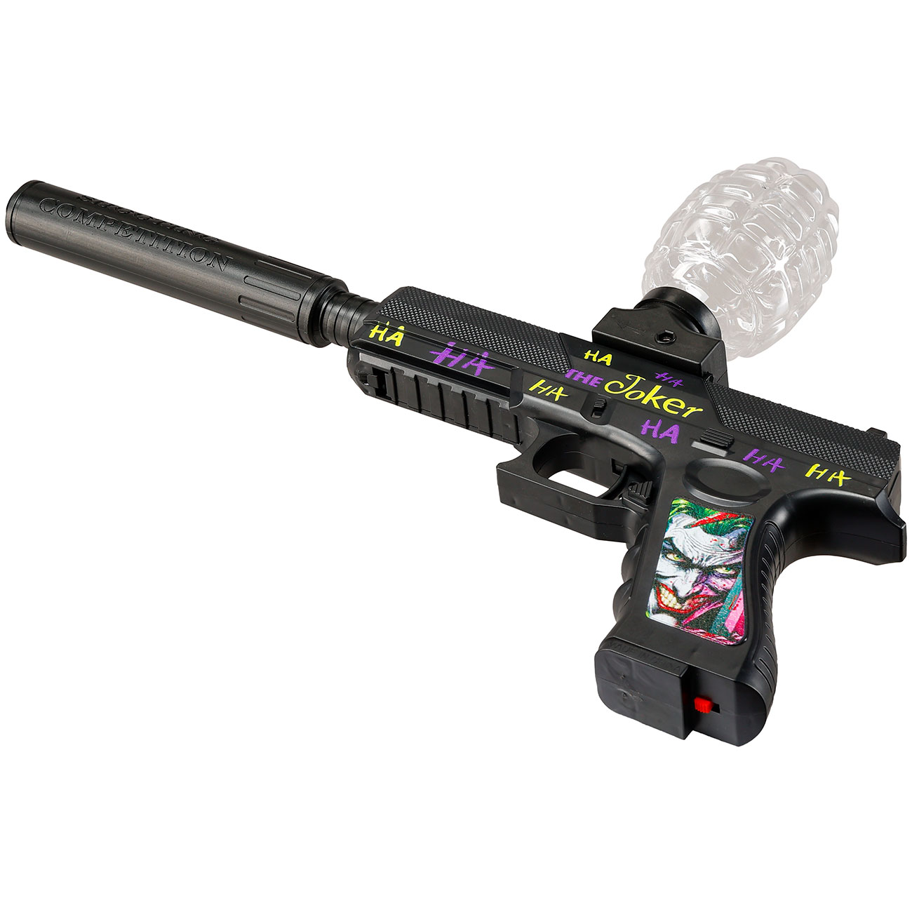 Gelpistole Actionblaster Joker elektrisch inkl. Akku, Schalldmpfer & Gelkugeln schwarz Bild 6